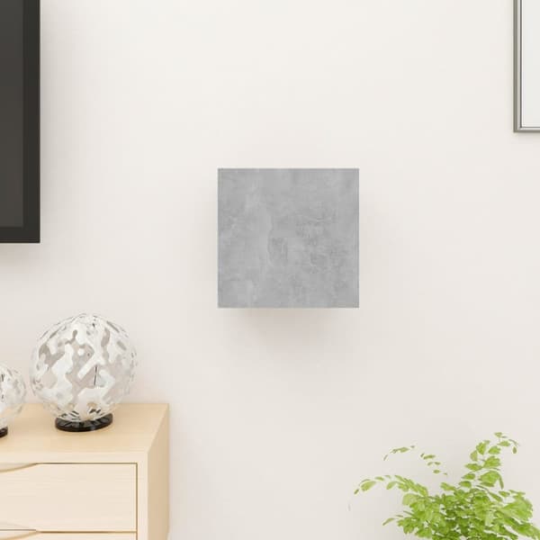 Väggmonterat tv-bänk betonggrå 30,5x30x30 cm