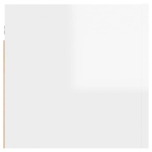 væghængte tv-skabe 2 stk. 30,5x30x30 cm hvid højglans