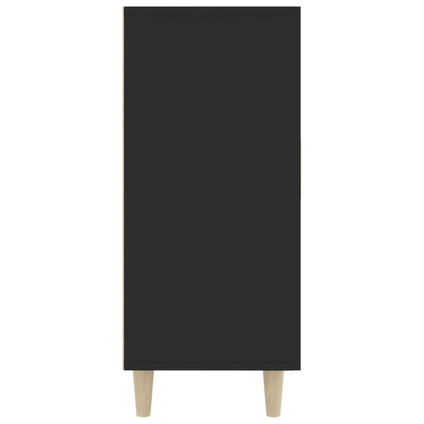 skab 90x34x80 cm konstrueret træ sort