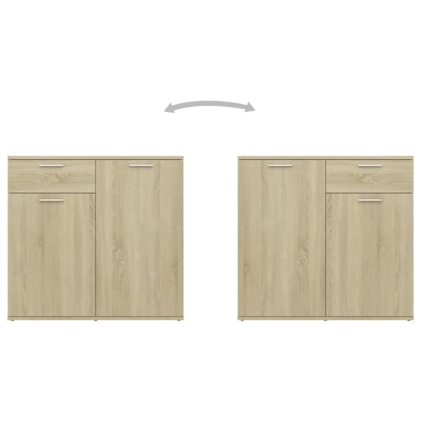 Skänk sonoma-ek 160x36x75 cm konstruerat trä