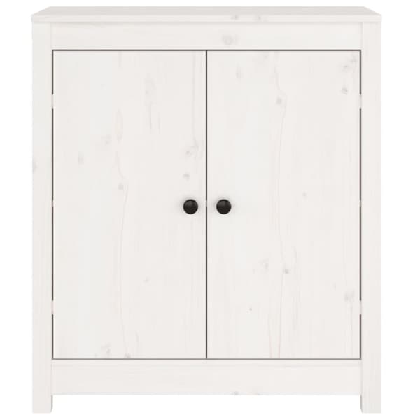 skænke 2 stk. 70x35x80 cm massivt fyrretræ hvid