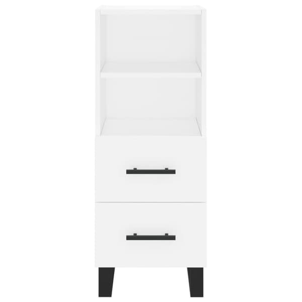 skab 34,5x34x180 cm konstrueret træ hvid