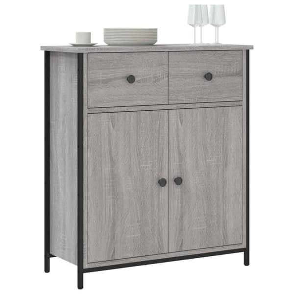 skænk 70x30x80 cm konstrueret træ grå sonoma-eg