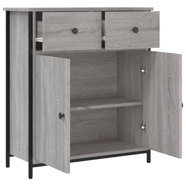 skænk 70x30x80 cm konstrueret træ grå sonoma-eg