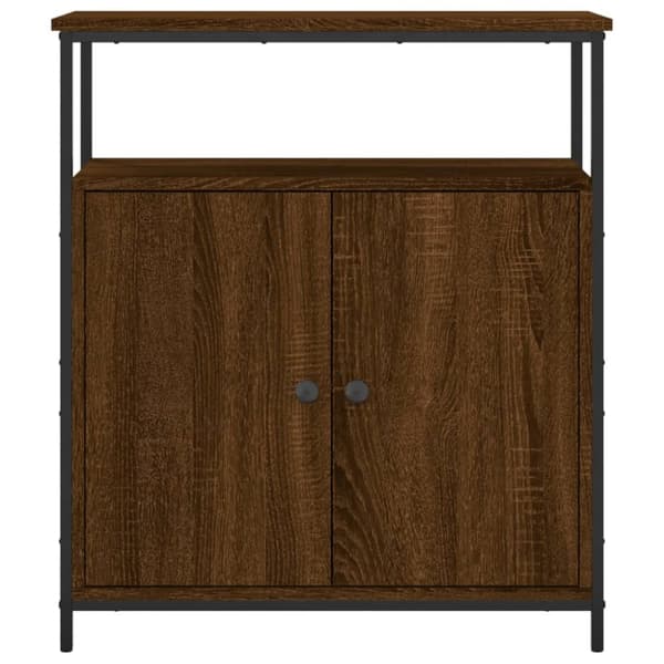 Byrå brun ek 70x30x80 cm konstruerat trä