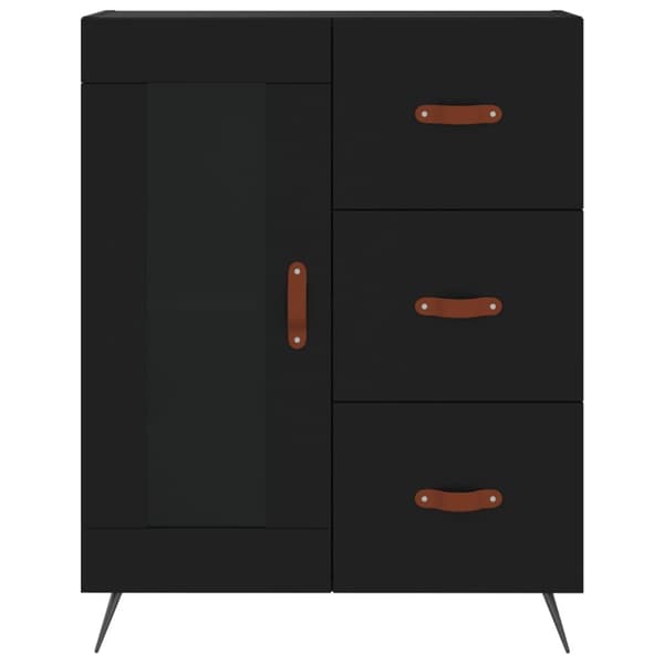 Kaappi musta 69,5x34x180 cm tekninen puu