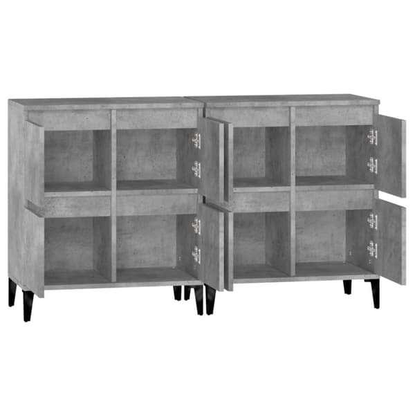 Senkit 2 kpl betoninharmaa 60x35x70 cm tekninen puu