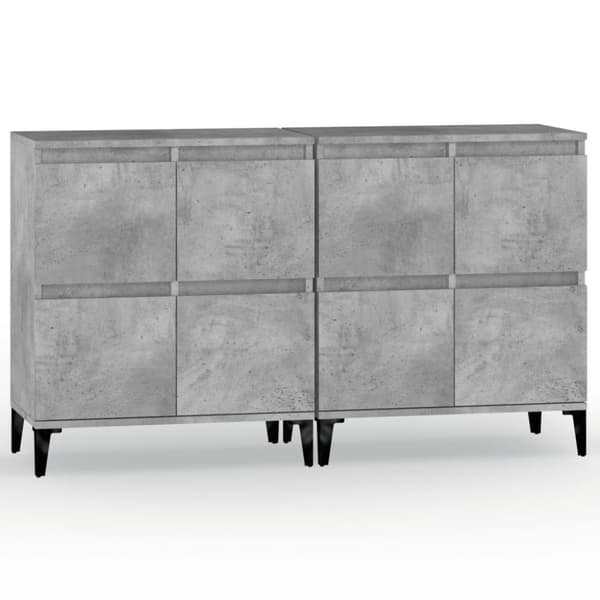 Senkit 2 kpl betoninharmaa 60x35x70 cm tekninen puu