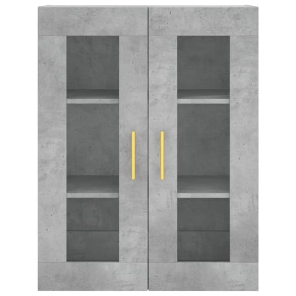 højskab 69,5x34x180 cm konstrueret træ betongrå
