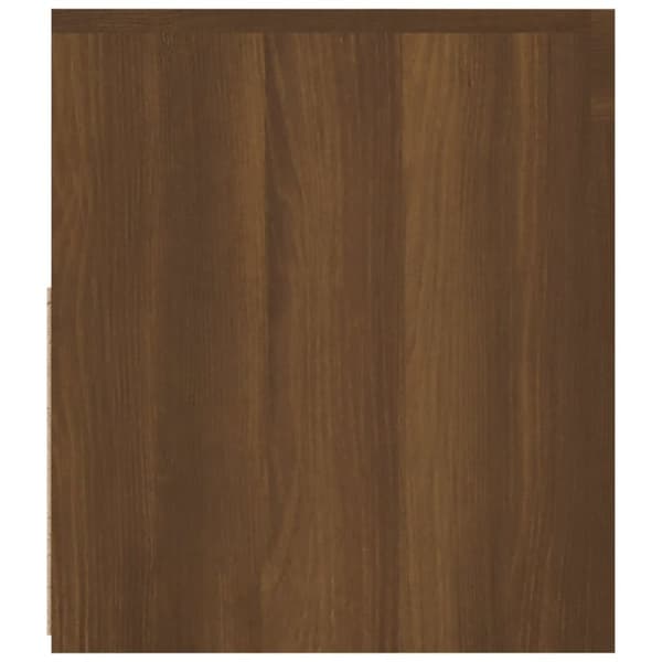 tv-bord med LED-lys 120x35x40 cm brun egetræsfarve