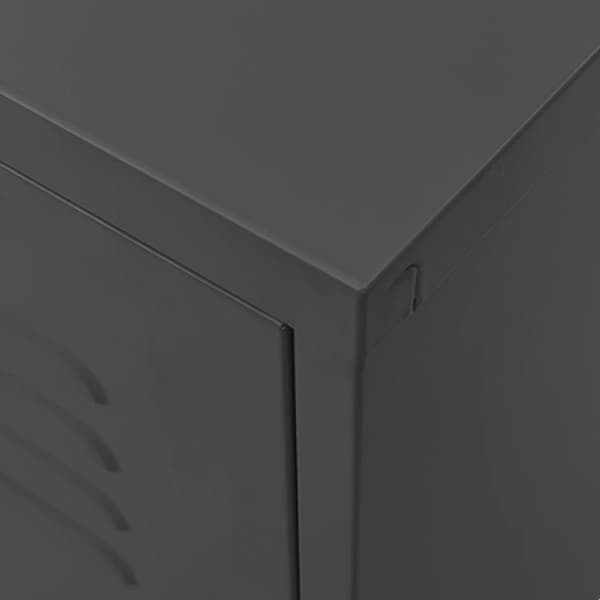 tv-skab 105x35x50 cm stål Antracitgrå