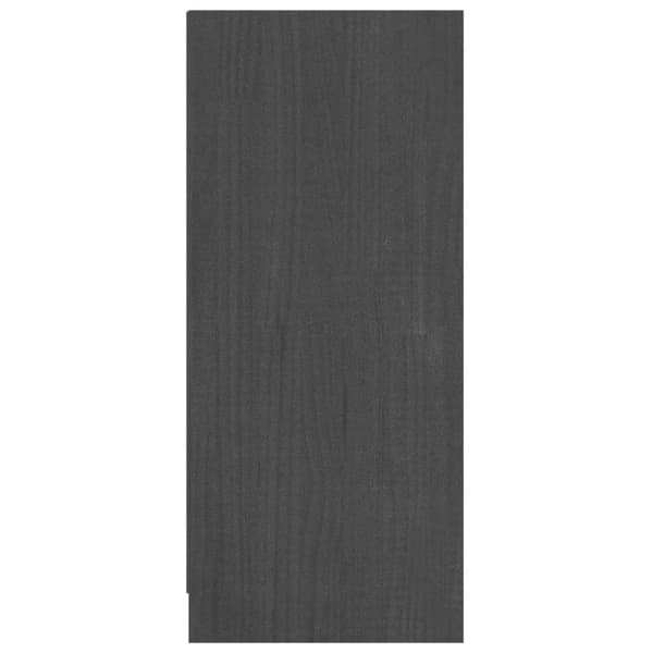 skænk 70x33x76 cm massivt fyrretræ grå