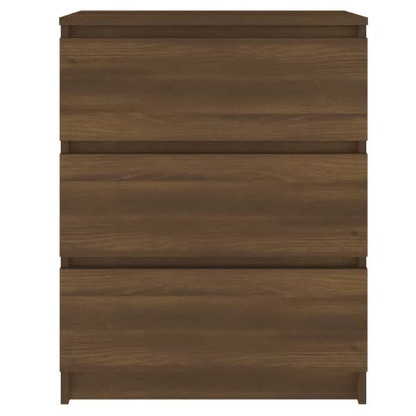 skænk 60x35x76 cm konstrueret træ brun egetræsfarve