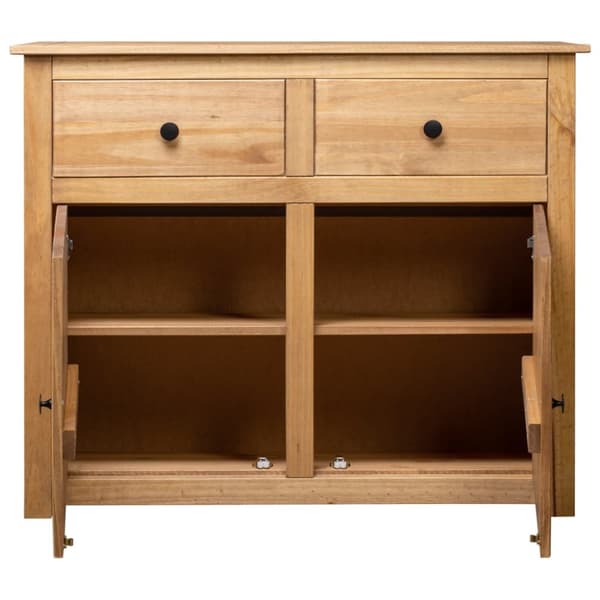 skænk Panama-serien 93x40x80 cm massivt fyrretræ