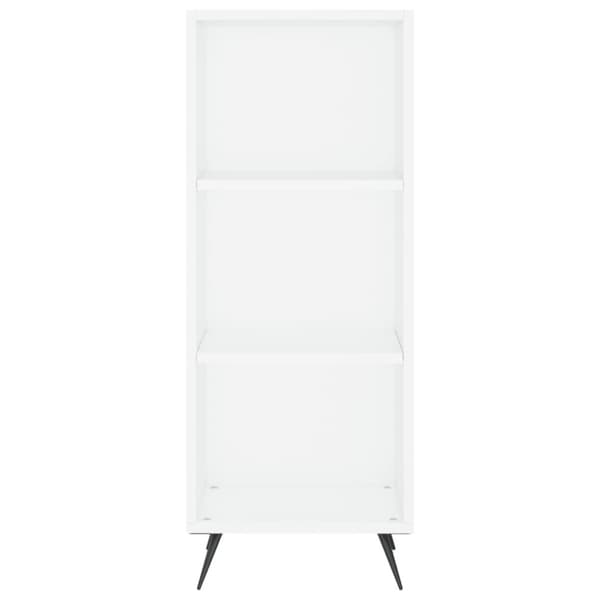skab 34,5x34x180 cm konstrueret træ hvid
