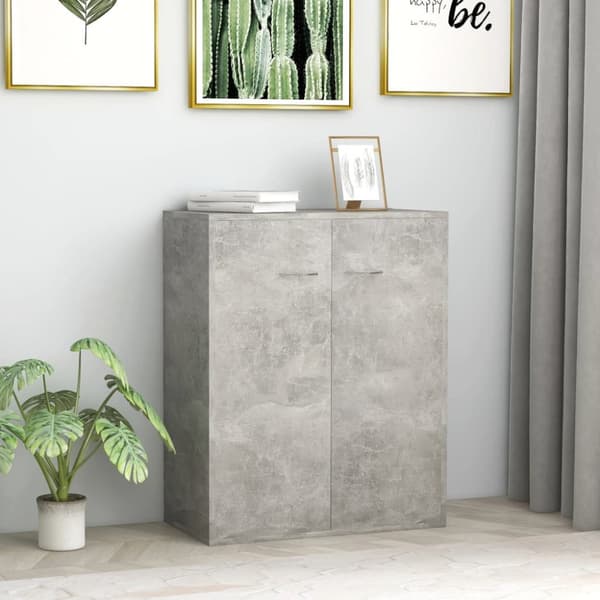 Senkki betoninharmaa 60x30x75 cm tekninen puu