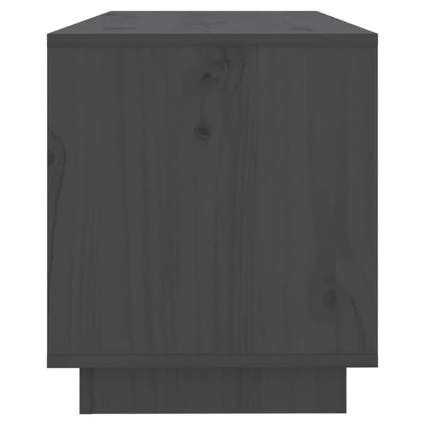 tv-bord 74x34x40 cm massivt fyrretræ grå