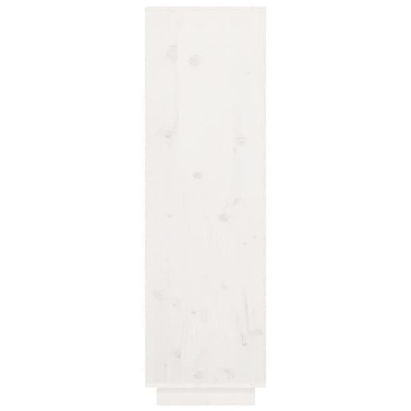 højskab 38x35x117 cm massivt fyrretræ hvid