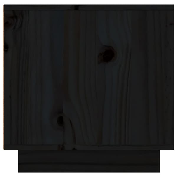 Tv-bänk svart 156x40x40 cm massiv furu