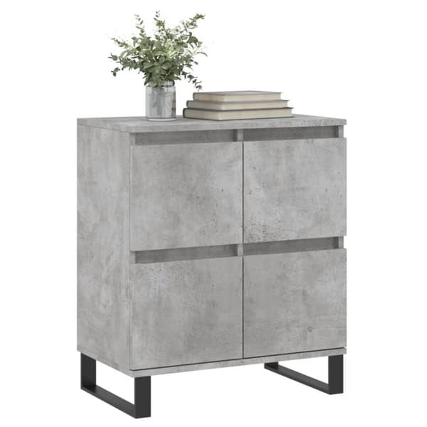skænk 60x35x70 cm konstrueret træ betongrå