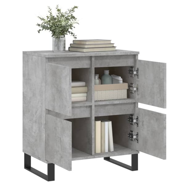 skænk 60x35x70 cm konstrueret træ betongrå