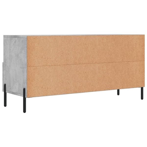 Tv-bänk betonggrå 102x36x50 cm konstruerat trä