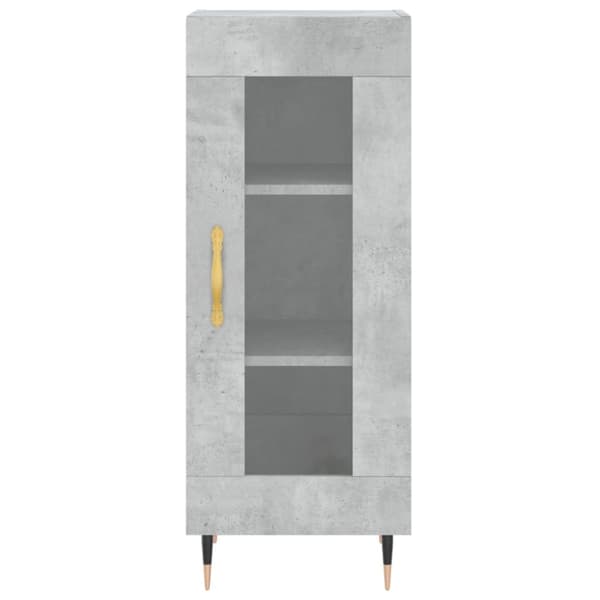 skænk 34,5x34x90 cm konstrueret træ betongrå