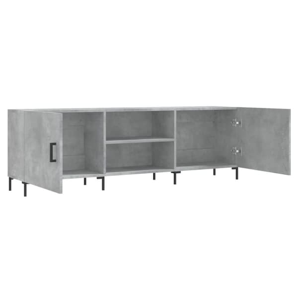 tv-bord 150x30x50 cm konstrueret træ betongrå