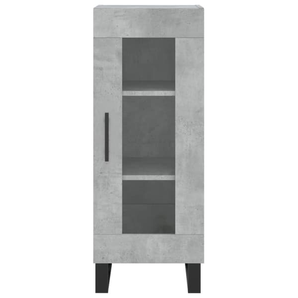 skænk 34,5x34x90 cm konstrueret træ betongrå