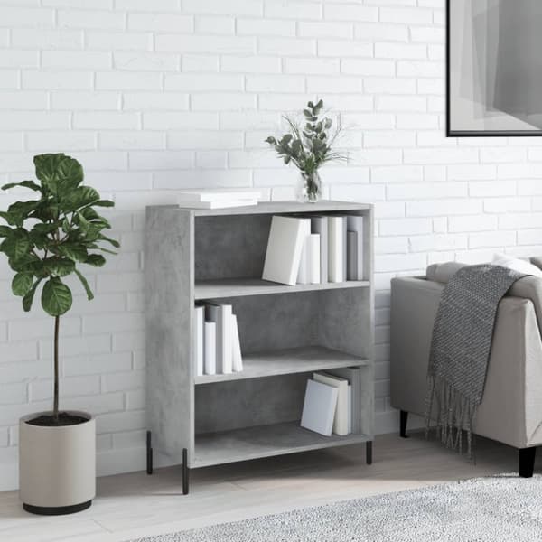 skab 69,5x32,5x90 cm konstrueret træ betongrå