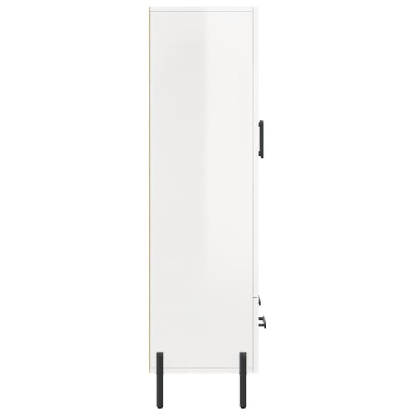 skab 69,5x31x115 cm konstrueret træ hvid højglans