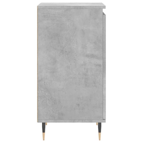 Byrå betonggrå 40x35x70 cm konstruerat trä