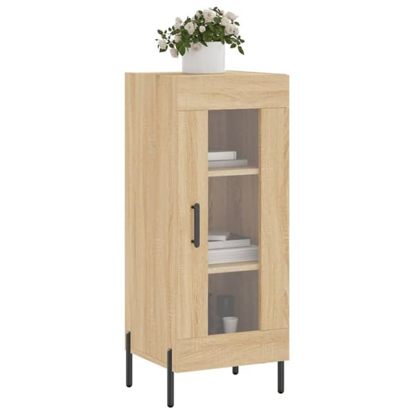 skænk 34,5x34x90 cm konstrueret træ sonoma-eg