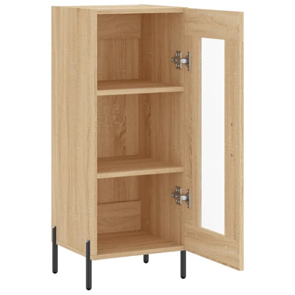 skænk 34,5x34x90 cm konstrueret træ sonoma-eg