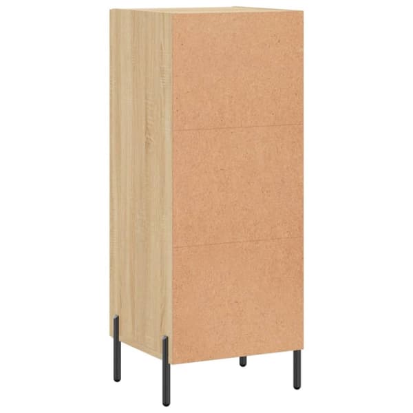 skænk 34,5x34x90 cm konstrueret træ sonoma-eg
