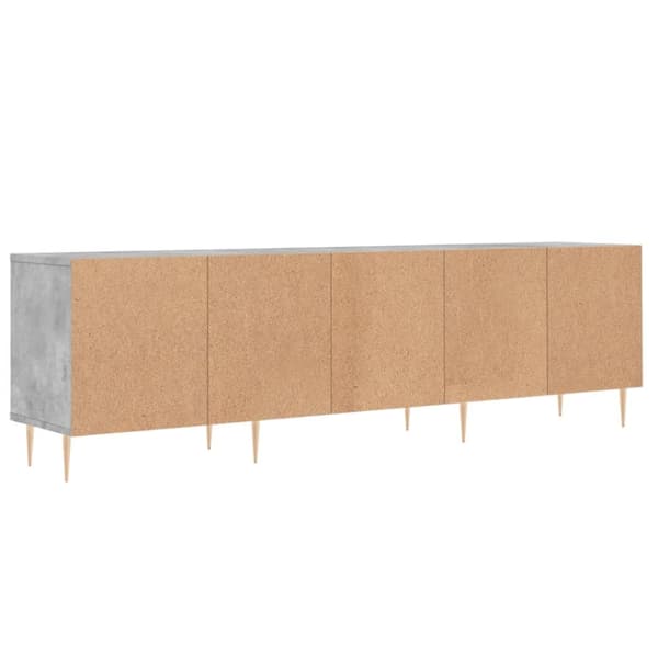 TV-taso betoninharmaa 150x30x44,5 cm tekninen puu
