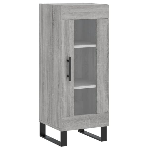 skænk 34,5x34x90 cm konstrueret træ grå sonoma-eg