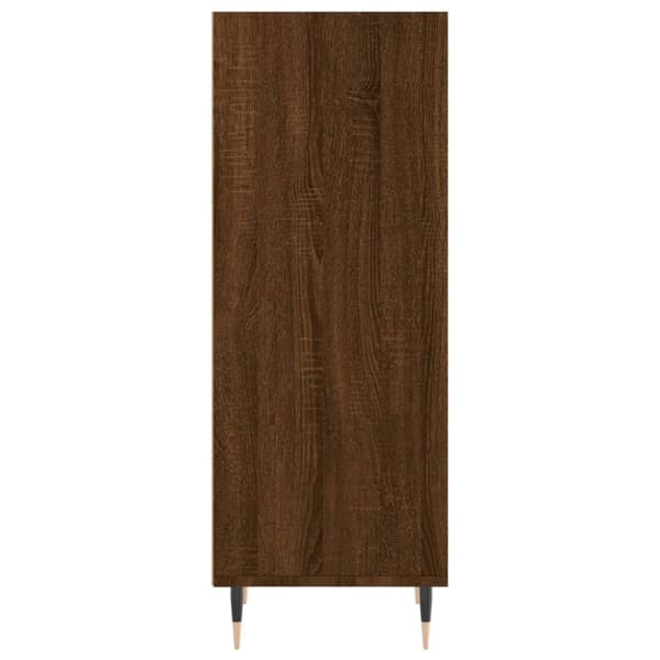 skænk 34,5x32,5x90 cm konstrueret træ brun egetræsfarve