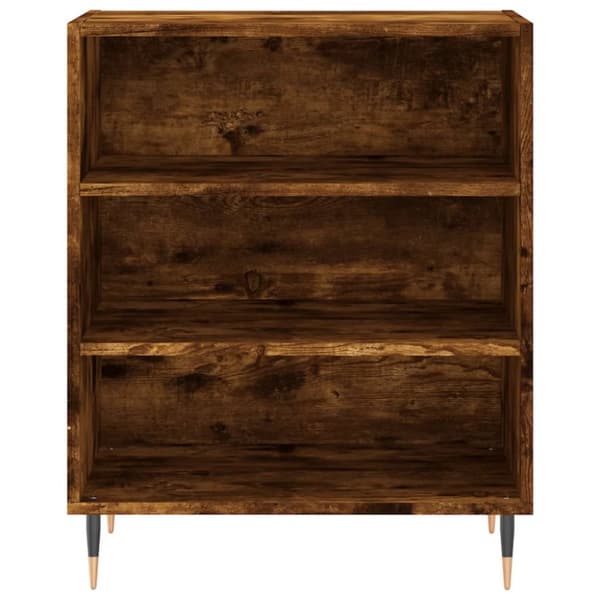 skænk 57x35x70 cm konstrueret træ røget egetræsfarve
