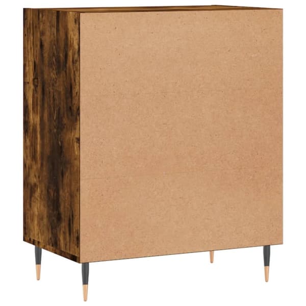 skænk 57x35x70 cm konstrueret træ røget egetræsfarve