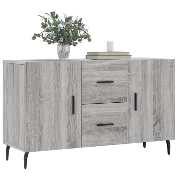 skænk 100x36x60 cm konstrueret træ grå sonoma-eg
