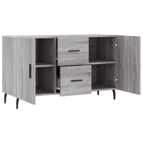 skænk 100x36x60 cm konstrueret træ grå sonoma-eg