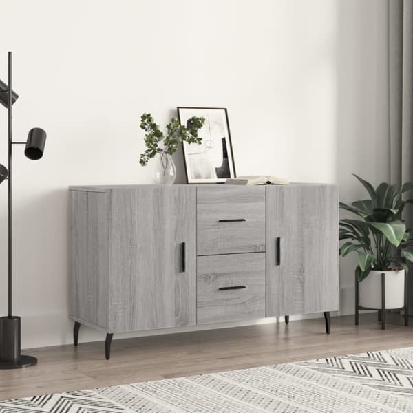 skænk 100x36x60 cm konstrueret træ grå sonoma-eg