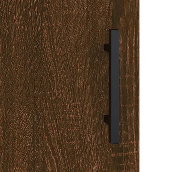 Kaappi ruskea tammi 69,5x31x115 cm tekninen puu