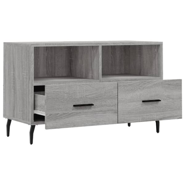 Tv-bänk grå sonoma 80x36x50 cm konstruerat trä