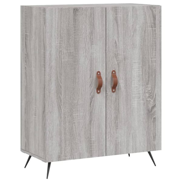 skænk 69,5x34x90 cm konstrueret træ grå sonoma-eg