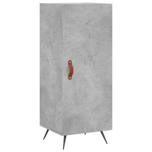 skab 34,5x34x180 cm konstrueret træ betongrå