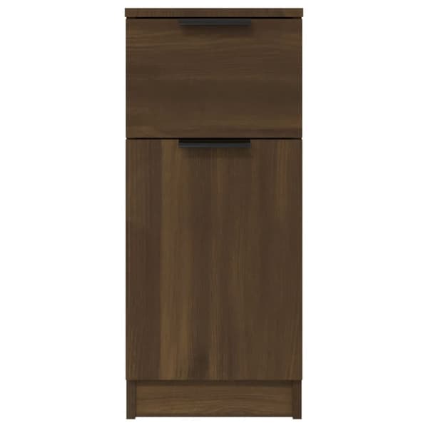 skænk 30x30x70 cm konstrueret træ brun egetræsfarve