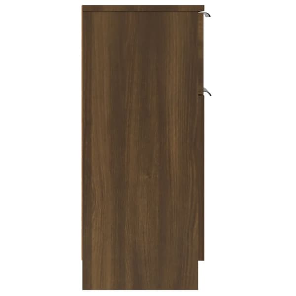 skænk 30x30x70 cm konstrueret træ brun egetræsfarve