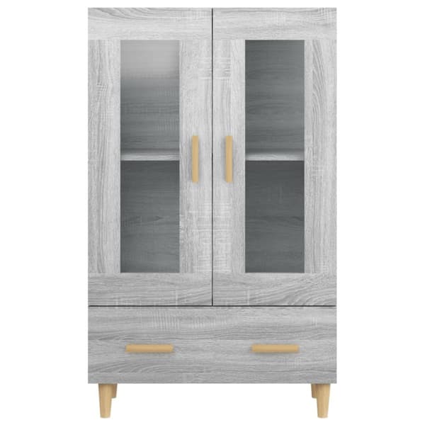 skab 70x31x115 cm konstrueret træ grå sonoma-eg